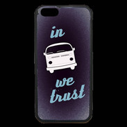 Coque iPhone 6 Premium In Combi We trust Bleu ZG