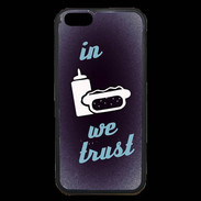 Coque iPhone 6 Premium In Junk We trust Bleu ZG