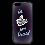 Coque iPhone 6 Premium In Like We trust Bleu ZG