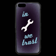 Coque iPhone 6 Premium In Mecanic We trust Bleu ZG
