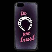 Coque iPhone 6 Premium In Luck We trust Rouge ZG