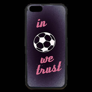 Coque iPhone 6 Premium In Soccer We trust Rouge ZG