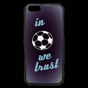 Coque iPhone 6 Premium In Soccer We trust Bleu ZG