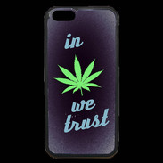 Coque iPhone 6 Premium In Weed We trust Vert ZG