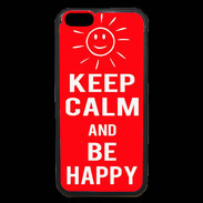 Coque iPhone 6 Premium Keep calm Be Crazy Rouge