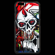 Coque iPhone 6 Plus Premium Tête de mort Graffiti couleur