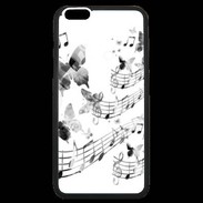 Coque iPhone 6 Plus Premium Dessin de note de musique en noir et blanc 75