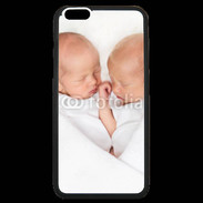 Coque iPhone 6 Plus Premium Duo de bébés qui dorment 2
