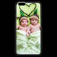 Coque iPhone 6 Plus Premium Jumeaux coeur