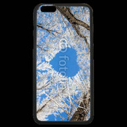 Coque iPhone 6 Plus Premium arbres enneigés coeur