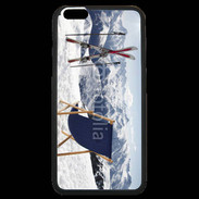 Coque iPhone 6 Plus Premium transat et skis neige