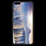 Coque iPhone 6 Plus Premium Montagne enneigée et ensoleillée
