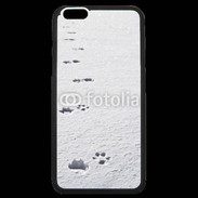 Coque iPhone 6 Plus Premium Traces de pas d'animal dans la neige