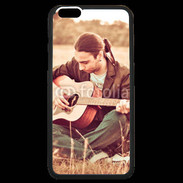 Coque iPhone 6 Plus Premium Guitariste peace and love 1