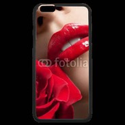 Coque iPhone 6 Plus Premium Bouche et rose glamour