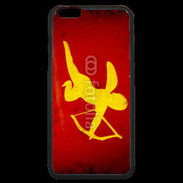 Coque iPhone 6 Plus Premium Cupidon sur fond rouge
