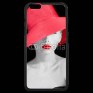 Coque iPhone 6 Plus Premium Femme élégante en noire et rouge 10
