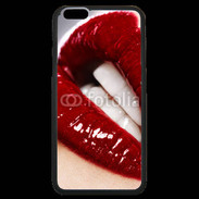 Coque iPhone 6 Plus Premium Bouche fatale rouge