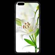 Coque iPhone 6 Plus Premium Fleurs de Lys blanc