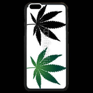 Coque iPhone 6 Plus Premium Double feuilles de cannabis