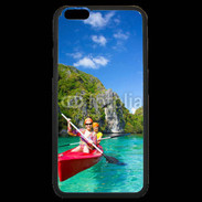 Coque iPhone 6 Plus Premium Kayak dans un lagon