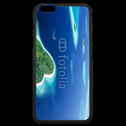 Coque iPhone 6 Plus Premium île en former de cœur au milieu de la mer