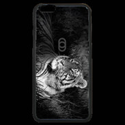 Coque iPhone 6 Plus Premium Tigre du Bengale en noir et blanc