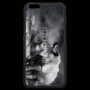 Coque iPhone 6 Plus Premium Rhinocéros noir et blanc
