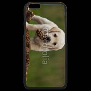 Coque iPhone 6 Plus Premium Chiot labrador avec pomme de pin