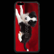Coque iPhone 6 Plus Premium Chiot noir et blanc 5
