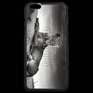 Coque iPhone 6 Plus Premium Lionne sur une dune