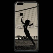 Coque iPhone 6 Plus Premium Beach Volley en noir et blanc 115