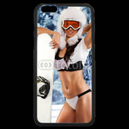 Coque iPhone 6 Plus Premium Charme et snowboard