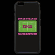 Coque iPhone 6 Plus Premium Bonus Offensif-Défensif Noir