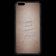 Coque iPhone 6 Plus Premium Aimer Rouge Citation Oscar Wilde
