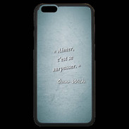 Coque iPhone 6 Plus Premium Aimer Turquoise Citation Oscar Wilde