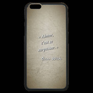 Coque iPhone 6 Plus Premium Aimer Sepia Citation Oscar Wilde