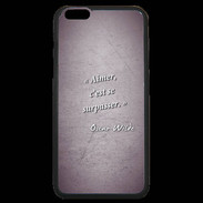 Coque iPhone 6 Plus Premium Aimer Violet Citation Oscar Wilde