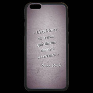 Coque iPhone 6 Plus Premium Expérience Violet Citation Oscar Wilde