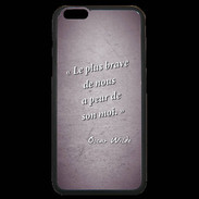 Coque iPhone 6 Plus Premium Brave Violet Citation Oscar Wilde