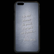 Coque iPhone 6 Plus Premium Charme passé Bleu Citation Oscar Wilde