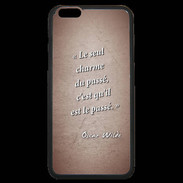 Coque iPhone 6 Plus Premium Charme passé Rouge Citation Oscar Wilde