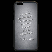 Coque iPhone 6 Plus Premium Cynique Noir Citation Oscar Wilde