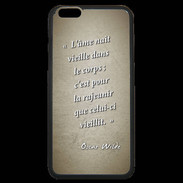 Coque iPhone 6 Plus Premium Ame nait Sepia Citation Oscar Wilde