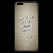 Coque iPhone 6 Plus Premium Ami poignardée Sepia Citation Oscar Wilde
