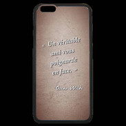 Coque iPhone 6 Plus Premium Ami poignardée Rouge Citation Oscar Wilde