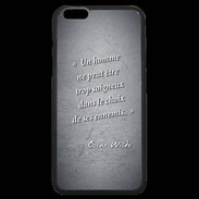 Coque iPhone 6 Plus Premium Choix ennemis Noir Citation Oscar Wilde
