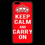 Coque iPhone 6 Plus Premium Keep Calm Carry on Rouge