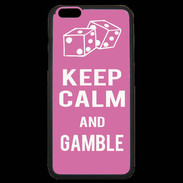 Coque iPhone 6 Plus Premium Keep Calm Gamble Rose