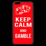 Coque iPhone 6 Plus Premium Keep Calm Gamble Rouge